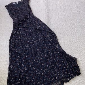 Vintage Pleated 90s Cottage Core Grunge Maxi Dress